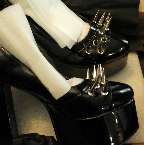 Dolls Kill | Shoes | Dolls Kill Widow Nightcrawler Spiked Mary Janes | Poshmark